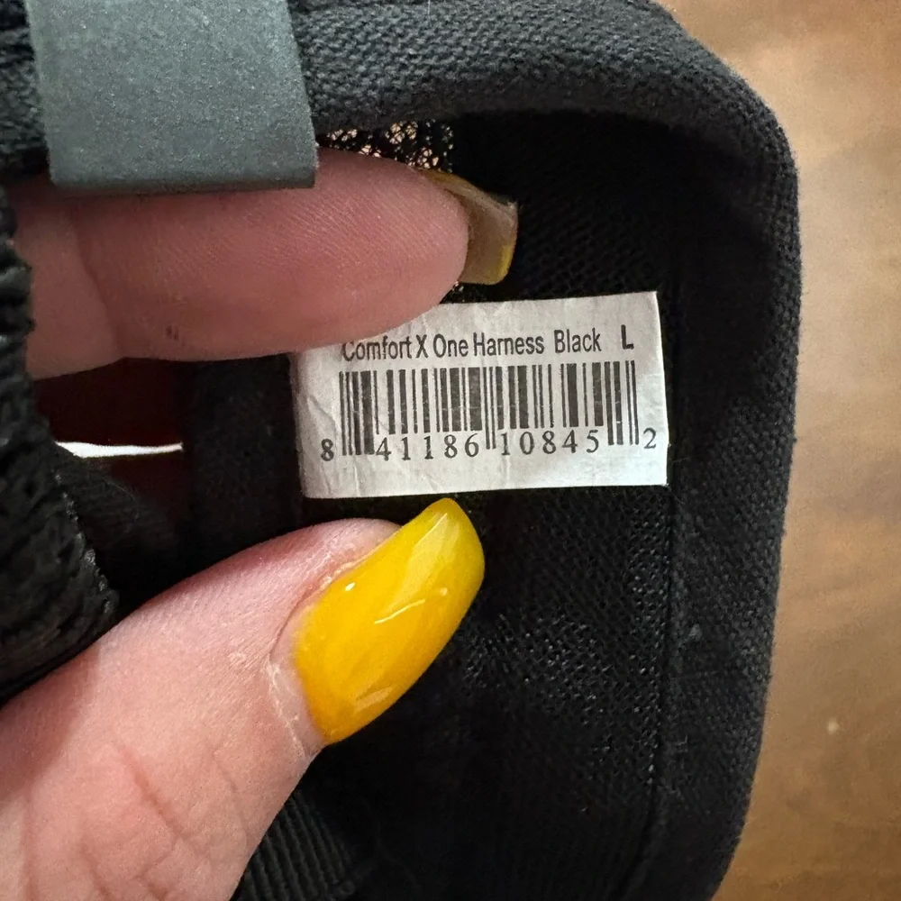Gooby Dog Harness Comfort X One Black Large